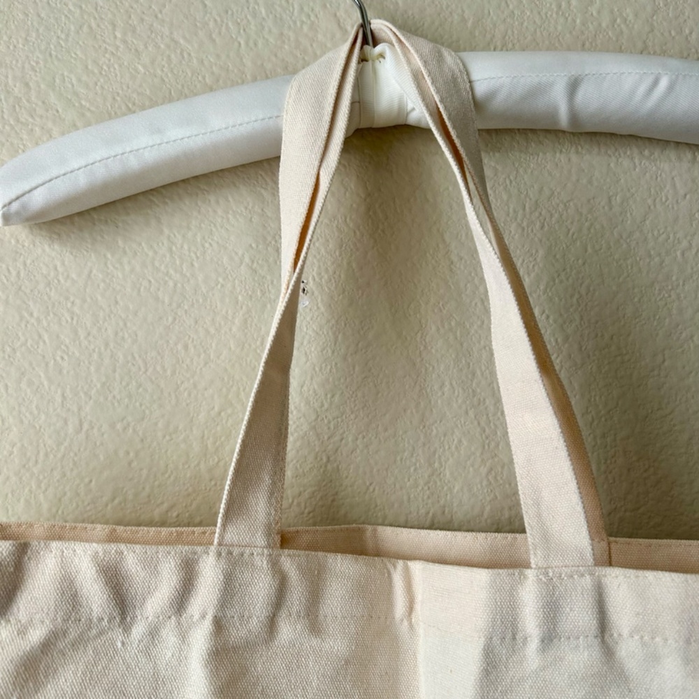 Bacardi Canvas Tote Bag Cream Handles Bat Logo Scroll Tree Passion Fortune Unity - Picture 3 of 8